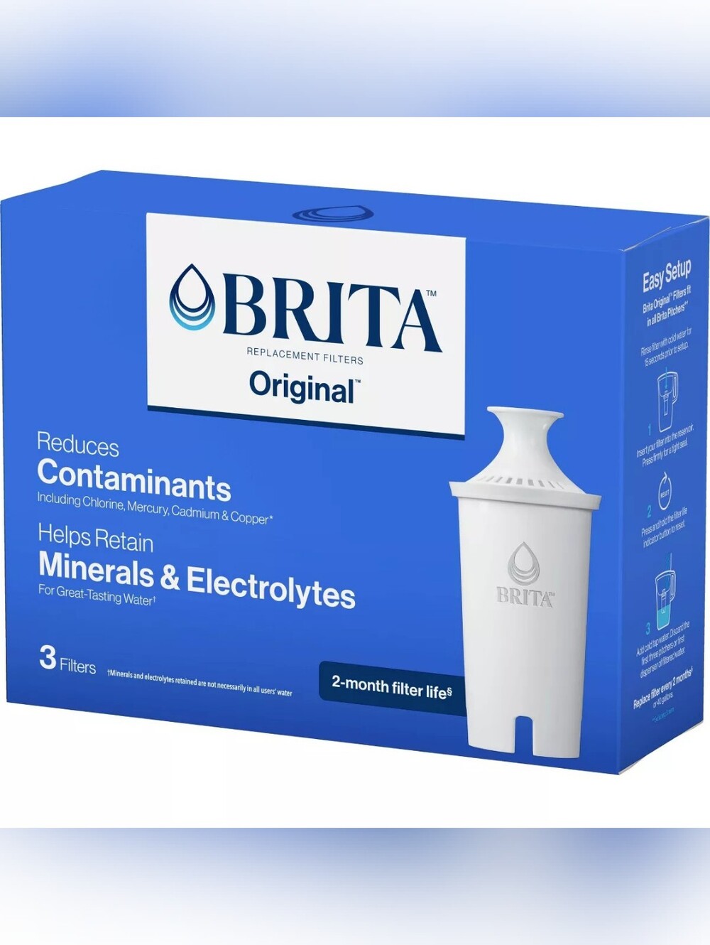 Brita Replacement Water Filters Water Pitchers and Dispensers - 4ct